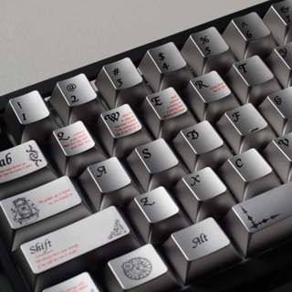 Bộ Keycaps phủ kim loại Womier Timeless 112 phím Cherry Profile dành cho bàn phím cơ 61 / 64 / 66 / 68 / 84 / 87 phím