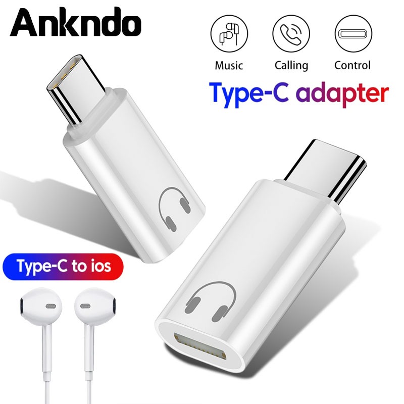 Loại C sang IOS Tai Nghe Bộ Chuyển Đổi Âm Thanh USB C Nam Sang IOS Nữ Tai Nghe Chuyển Đổi Cho iPh 16 15 Điện Thoại Máy Tính Bảng