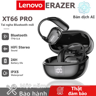 Tai nghe Bluetooth Lenovo ERAZER XT66 Pro AI Dịch thuật thời gian thực OWS HD Gọi HiFi stereo Tai nghe không dây Khử tiếng ồn thông minh Cuộc sống chống nước IPX5