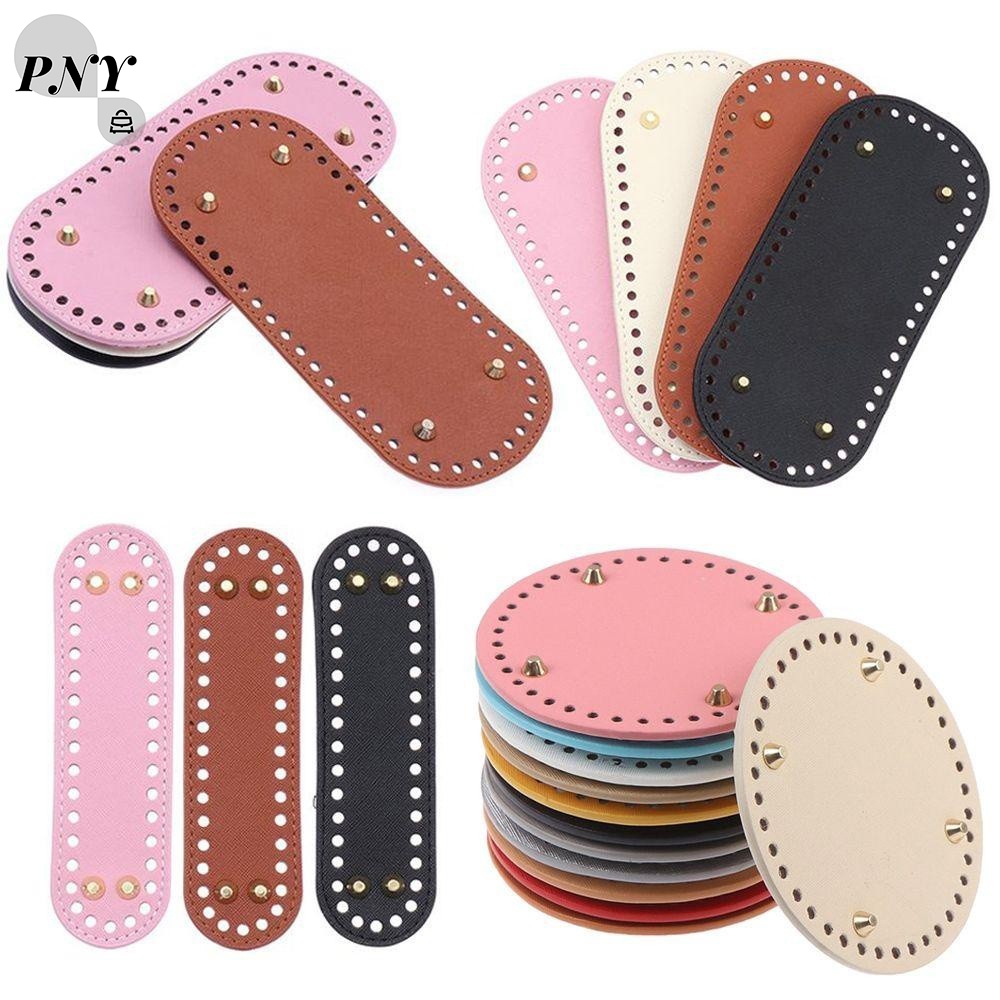 [PNY] Đế túi da PU đục lỗ sẵn làm đáy túi handmade nhiều size vn