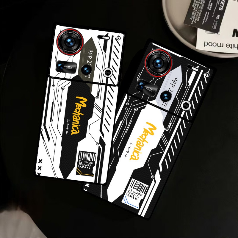 Dành Cho Nubia Z70 Ultra Dành Cho Nubia Z60Ultra Z50 Ultra Vegan Da Cứng Ốp điện thoại Cho Nubia Z50