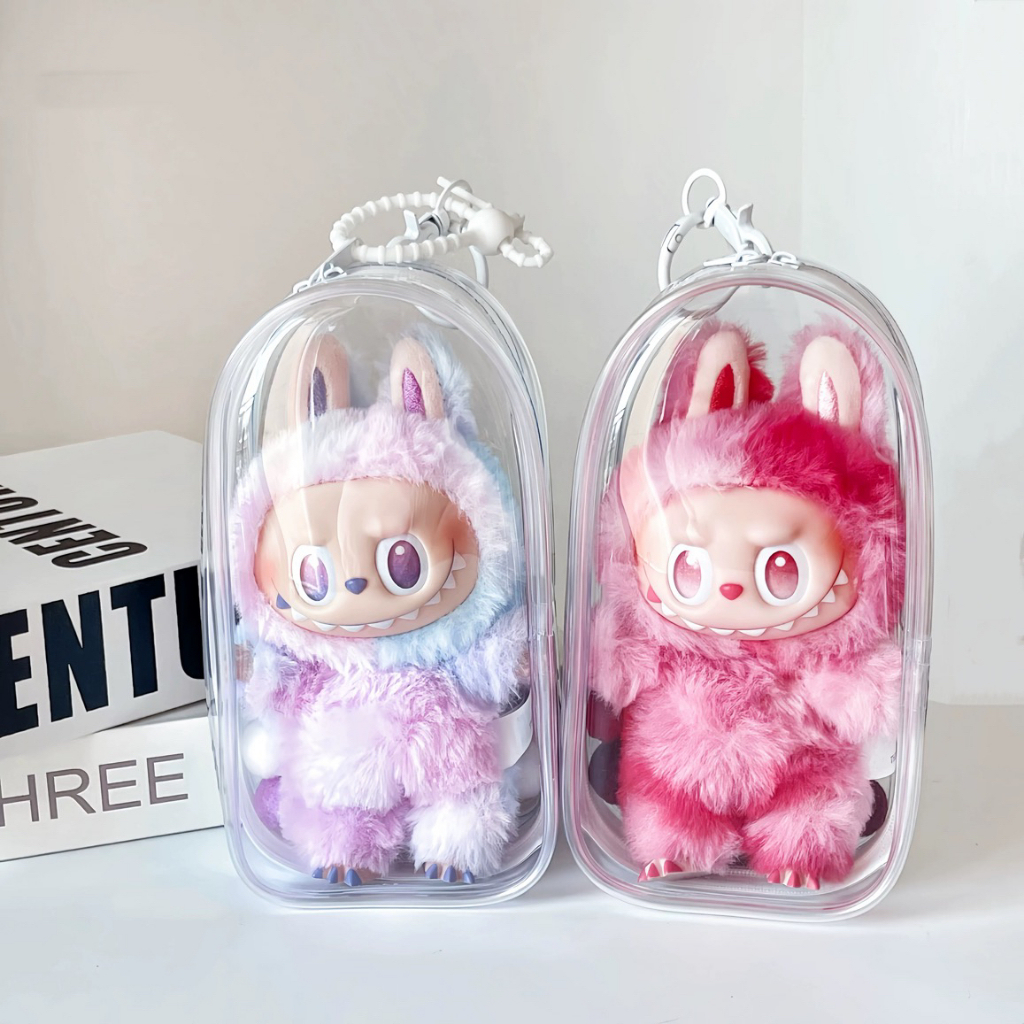 Túi trưng bày trong suốt cao dày Labubu v3, Túi chống bụi, Túi đựng đồ (Không bao gồm búp bê)