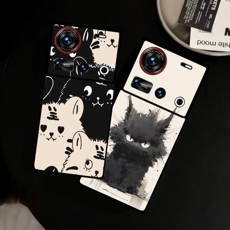 Dành Cho Nubia Z70 Ultra Ốp điện thoại Z70Ultra Da Trơn Ốp điện thoại Cứng Cho Nubia Z50S Pro Vegan 