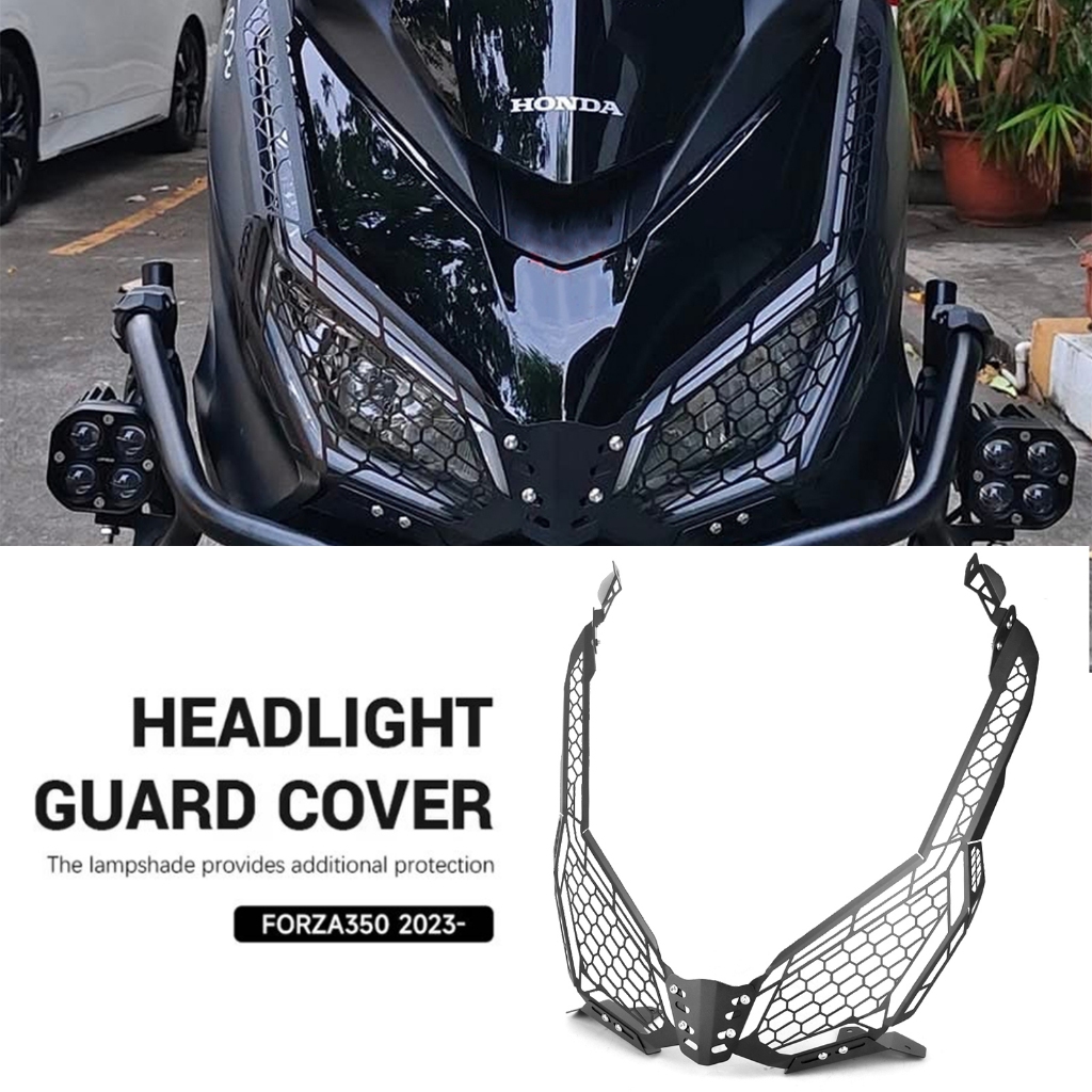 Phụ kiện xe máy, bảo vệ đèn pha, lưới tản nhiệt mới cho Honda Forza 350, Forza350 FORZA125 FORZA125 