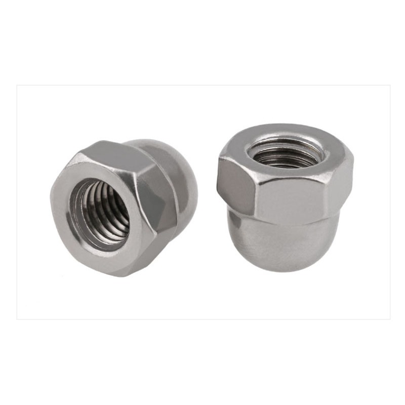 Thép không gỉ 304 Hex Acorn Cap Nut Dome Cap Acorn Nut Metric Blind Nut UK / US Standard 6 # -32 8 #