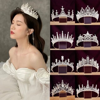 Đám cưới cô dâu Crystal Crown Wedding Prom quinceaños Phụ kiện tóc