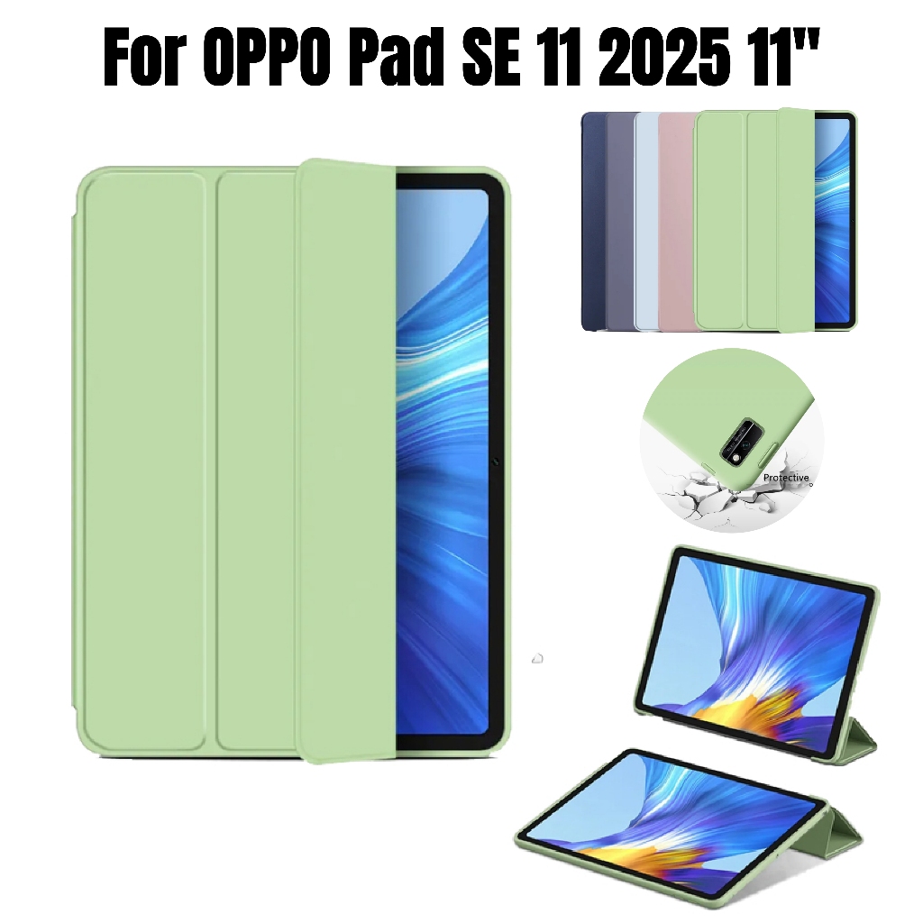 Dành Cho OPPO Pad SE 11 2025 Ốp điện thoại Silicon Mềm 11 inch Đứng Funda Cho OPPO Pad SE 11 2025 Vỏ