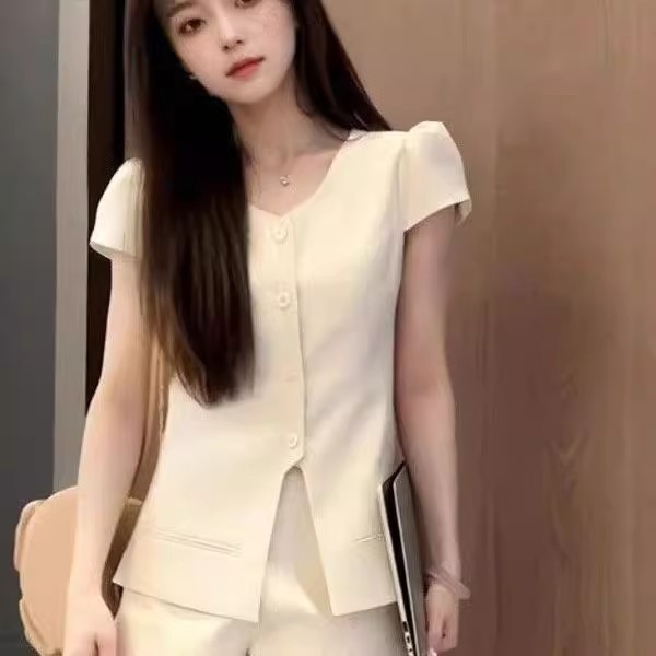 Honypove Sang Trọng Thanh Lịch Vest Top Quần Short Hai Mảnh Phù Hợp Với Nữ Mùa Hè 2025 Phong Cách Mới Phù Hợp Với | BigBuy360 - bigbuy360.vn