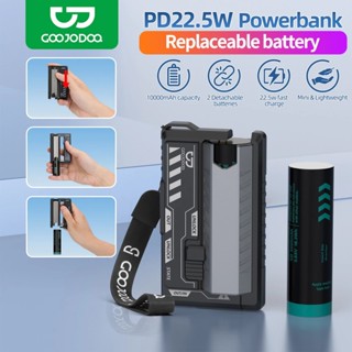 GOOJODOQ  22.5w 10000Mah Sạc dự phòng di động Hai pin Mecha Style Nhẹ Typc-C / Lighiting Giao diện kép Power Bank