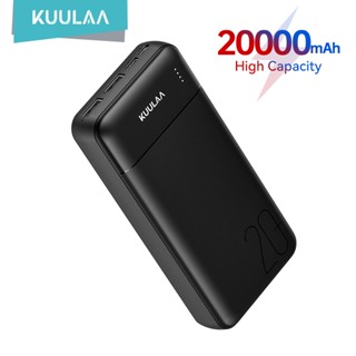 ‌[KHUYẾN MÃI] Sạc Dự Phòng KUULAA 20.000mAh Sạc Nhanh - 2 Cổng USB, Giá Rẻ, Cho iPhone/Android