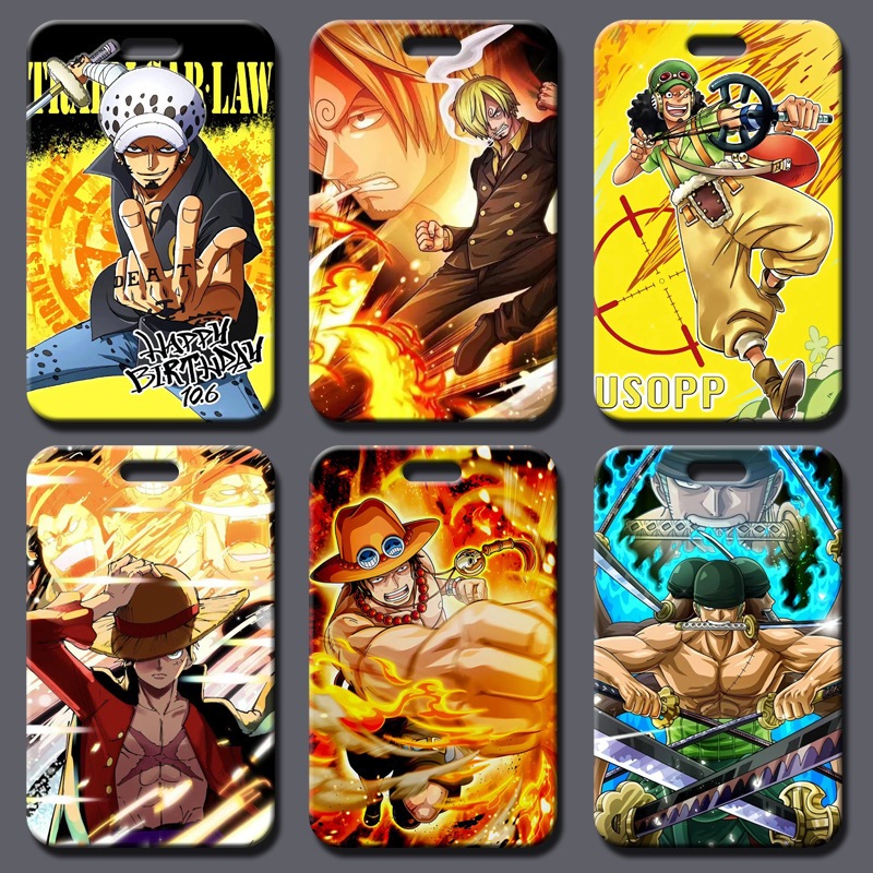 Anime One Piece Thẻ Sinh Viên Bộ Đồ Dùng Văn Phòng Và Xe Buýt Pass Quà Tặng Sinh Nhật Id Đựng Thẻ Dâ