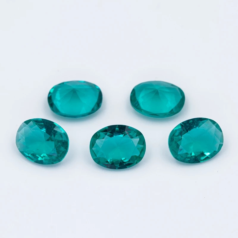 Đá Cắt Hình Bầu Dục 3x5 ~ 10x12mm, Thủy Tinh Tổng Hợp, Phù Hợp DIY Trang Sức