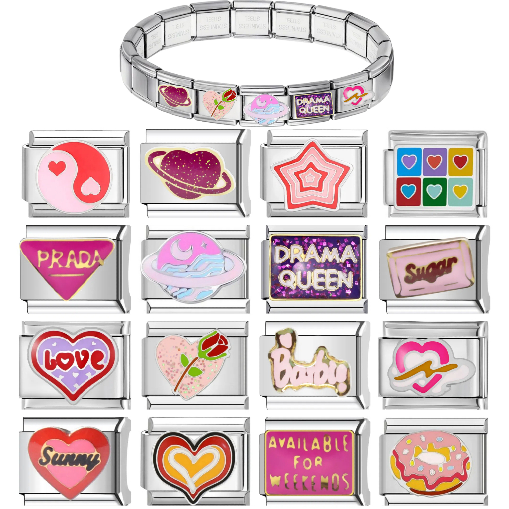 Đồ handmade: Vòng tay liên kết 9mm phong cách thời trang cho nữ