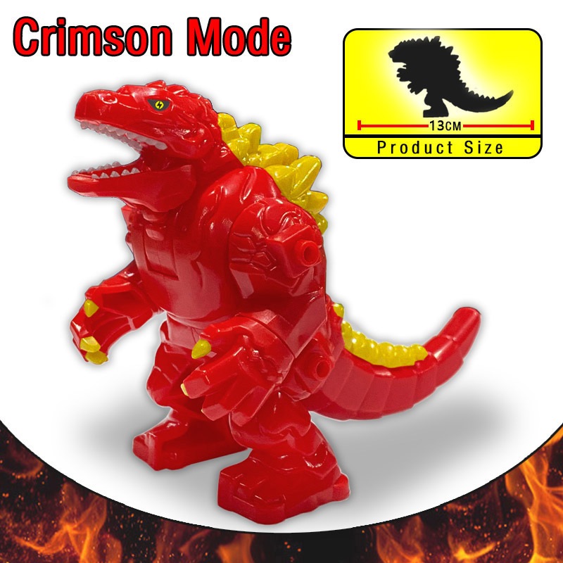 Red Lotus Godzilla Khối Đồ chơi Hình Godzilla Gạch xây dựng mô hình Godzilla