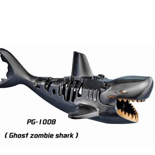 Khối Cá Mập Đồ Chơi Ma Zombie Cá Mập Khối Xây Dựng Đồ Chơi PG1008