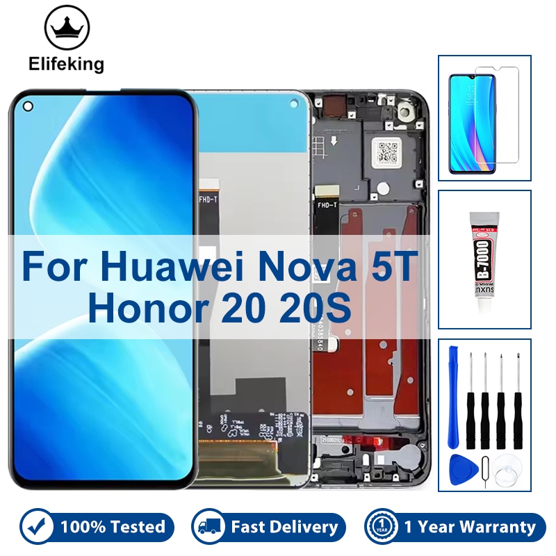 Màn Hình LCD Cho Huawei Nova 5T YAL-L21 Honor 20 20S Pro Bộ Phận Lắp Ráp Số Hóa Màn Hình Cảm Ứng Có 