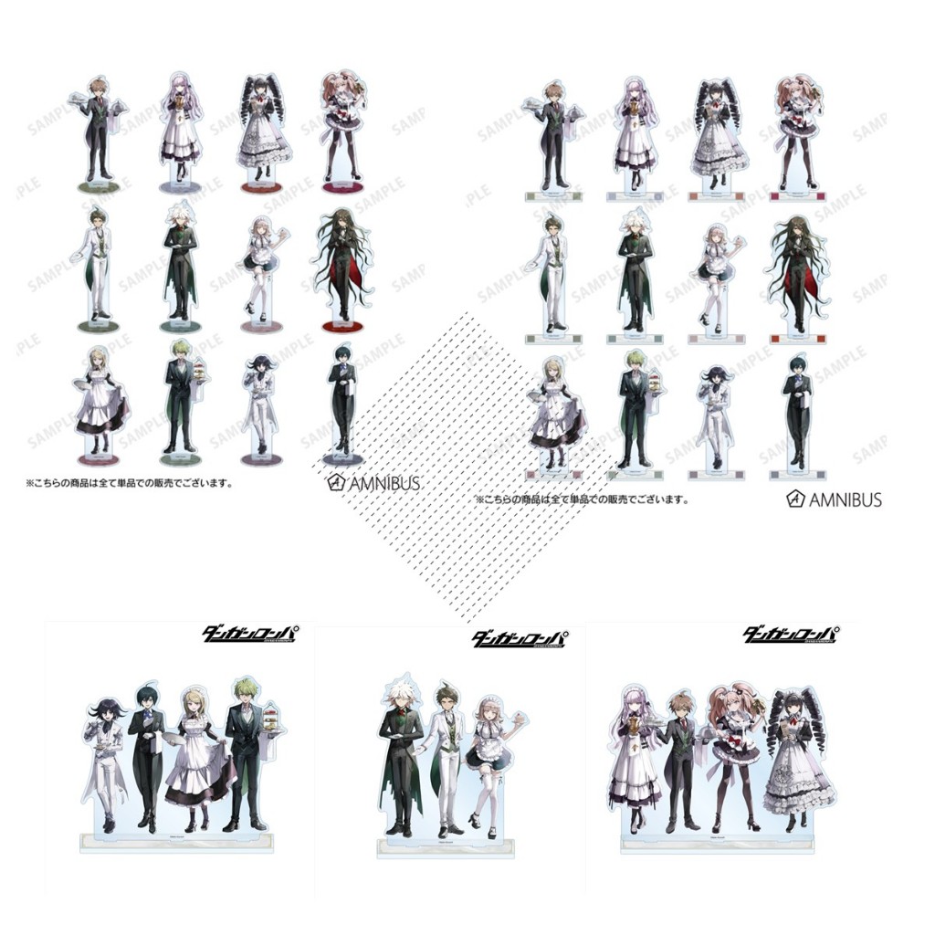 Danganronpa Acrylic Standees Set-Mai & Butler Edition Makoto Naegi Chiaki Nanami Anime Hình Đứng