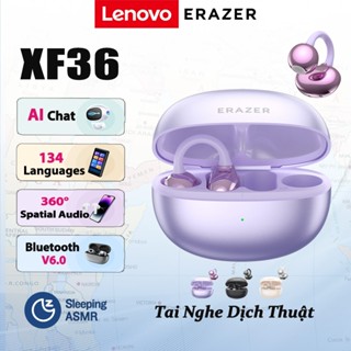 Lenovo ERAZER XF36 AI tai nghe dịch thuật V6.0 tai nghe bluetooth 360°ACS Âm thanh vòm Thời trang tai nghe kẹp tai Thiết kế Tai nghe không dây chống ồn thông minh
