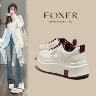 FOXER Nữ Giày Thể Thao Thời Trang Thoải Mái Thoáng Khí Đế Dày Tấm Bền Giày Chạy Bộ Nữ  cao 6CM