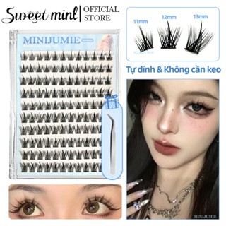 Hộp Lông Mi Giả Minijumie 10 Hàng Có Gai Lúa Mì Dày Tự Nhiên,manga tự nhiên dung tích lớn Lông mi