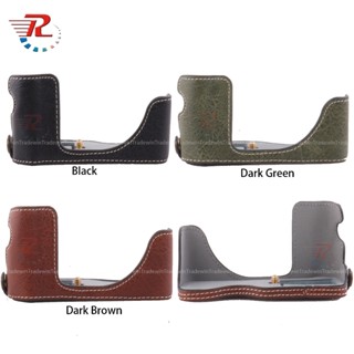  Túi đựng nửa hộp đựng máy ảnh bằng da cho máy ảnh Fujifilm XT100 X-T100 