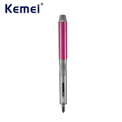 Kemei Curling Iron Long Barrel Styler Đa Năng Uốn Cây Đũa Phép Có Thể Điều Chỉnh Nhiệt Máy Uốn Tóc Nữ Với Thùng Mở Rộng