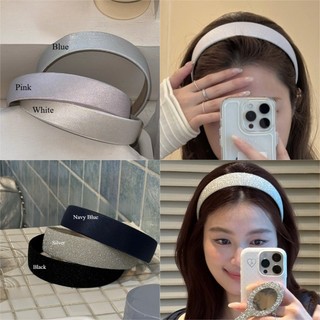  Vintage Rộng Bling Bạc Nữ Mũ Băng Đô Quấn Tóc Phụ Kiện Tóc 