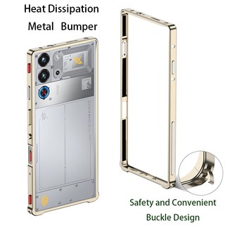  Ốp Lưng Hợp Kim Nhôm Sang Trọng Cho Nubia Red magic Redmagic 10S 9 9S 10 Pro Plus Pro + 5G Ốp Lưng Thời Trang Tản Nhiệt Khung Kim Loại Thiết Kế Khóa An Toàn 