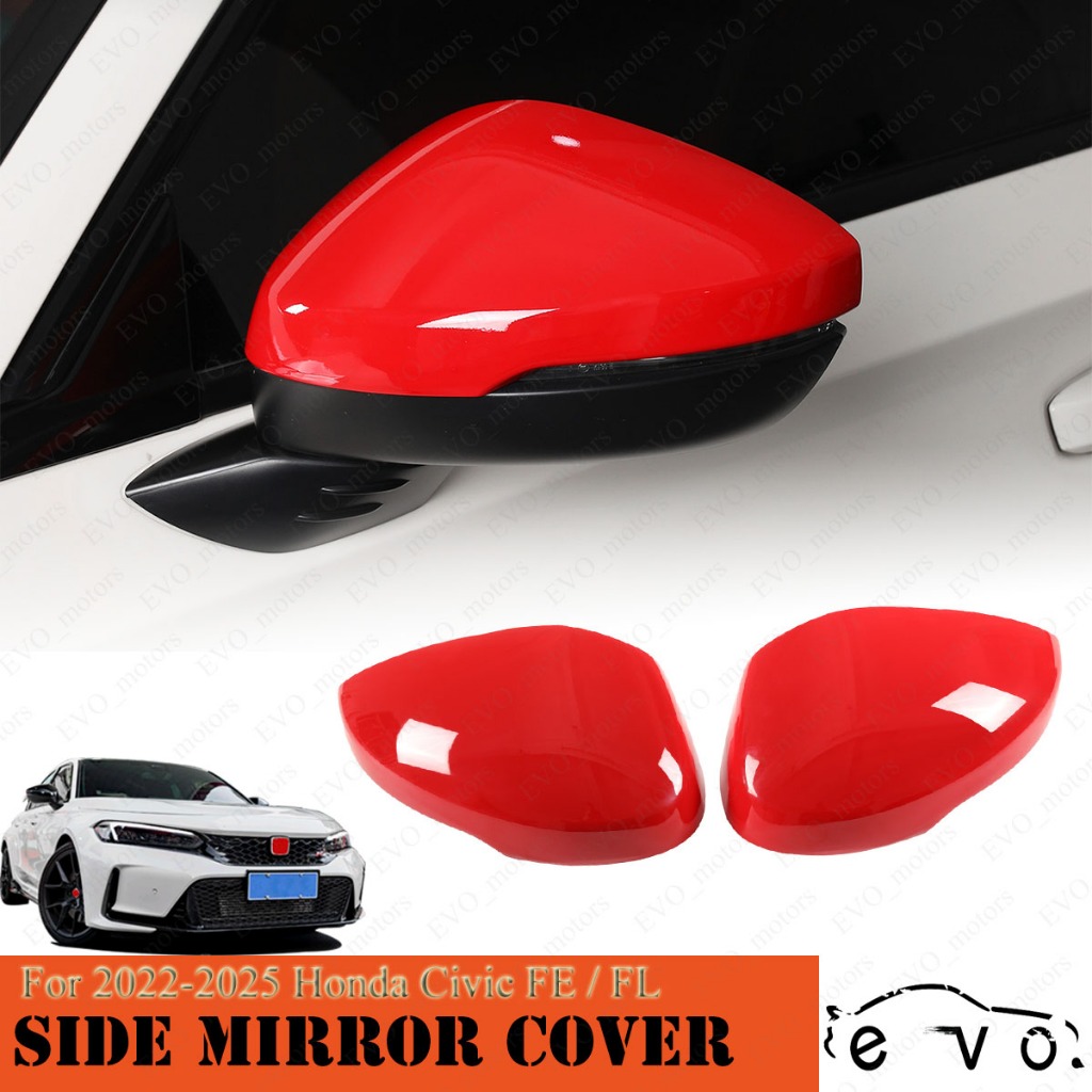 Cho 2022 - 2025 Honda Civic FE FL Bên Gương Cover 11th Civic Type R Side Review Gương Bảo Vệ Bóng Mà