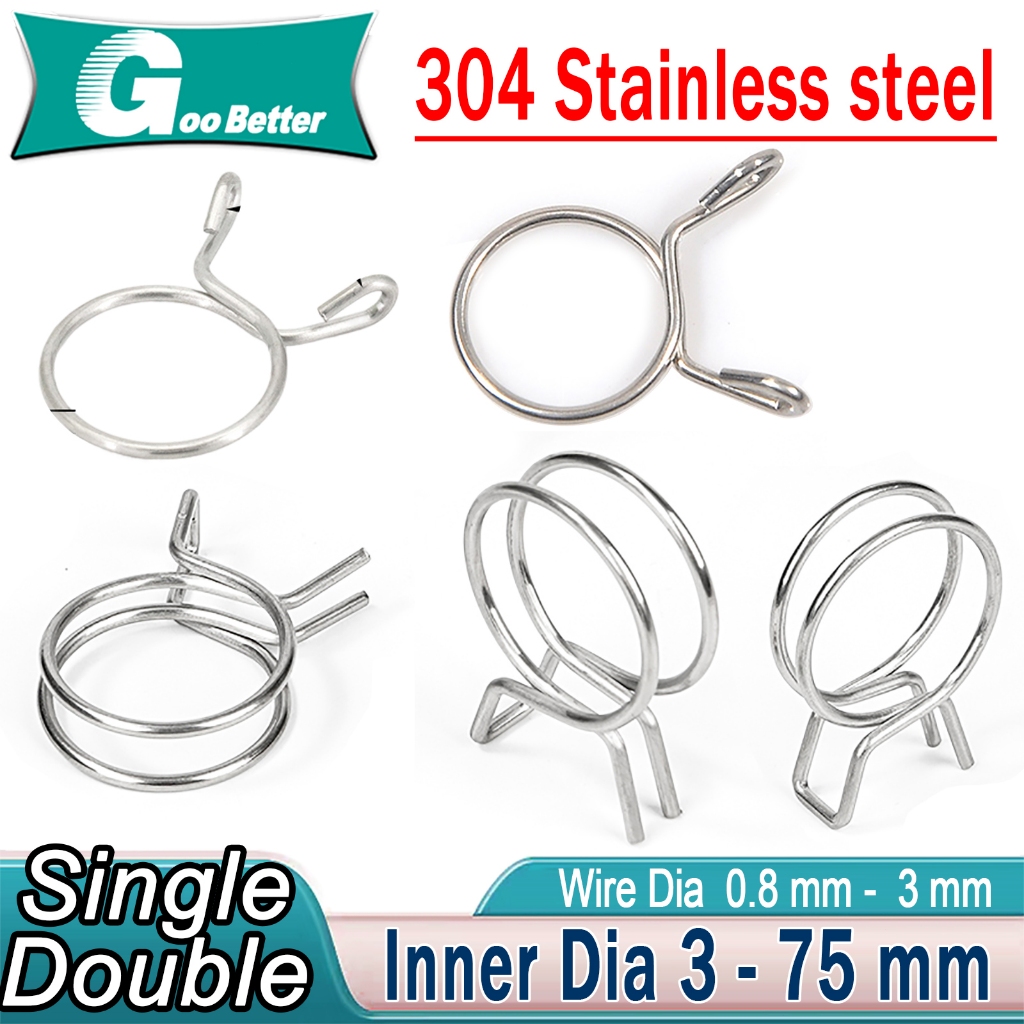 10 Chiếc Kẹp Lò Xo Dây Đơn / Đôi / Ống Silicon Ống Nhiên Liệu Không Khí Kẹp Ống 3mm - 75mm Dây Ô Tô Ống Nhiên Liệu Kẹp Lò Xo Kẹp Ống Silicon Dây Không Khí Ống Chân Không