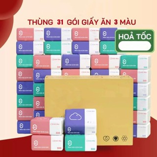 [Gió Nhẹ]31 Gói Khăn Giấy Mềm Cao Cấp Dày Mịn Chất Lượng Cao 4 Lớp Khăn Giấy Ngủ