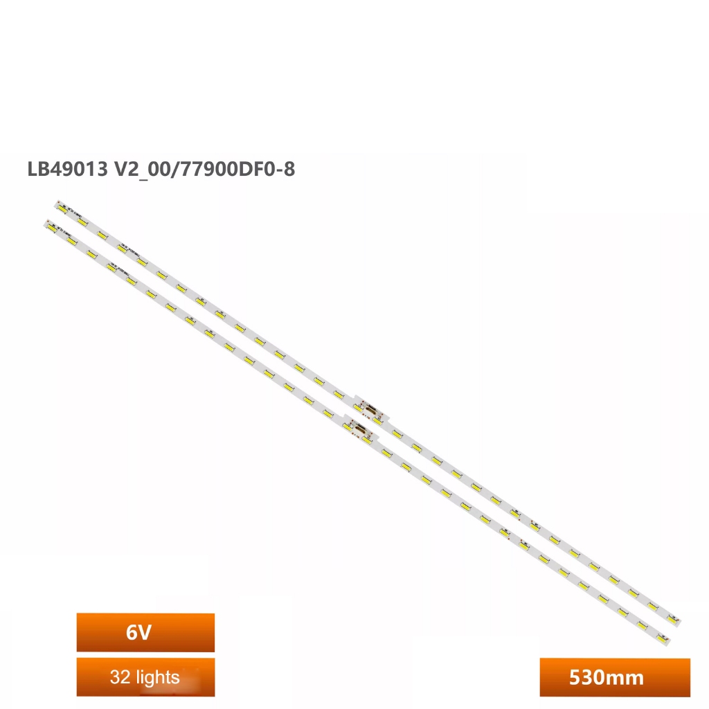 Cho 2 Cái / bộ Sony led KDL-49W750E KDL-49W660E dải ánh sáng LB49013 V1 V2 _ 00 77900 DFD-8 đèn nền 