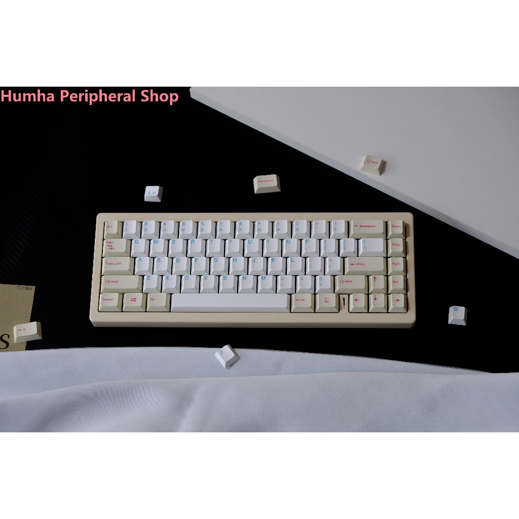 Humha Miami Dusk keycap Chất liệu PBT Nhuộm-Sublimation Cherry profile Bàn phím cơ keycap Cá nhân ke
