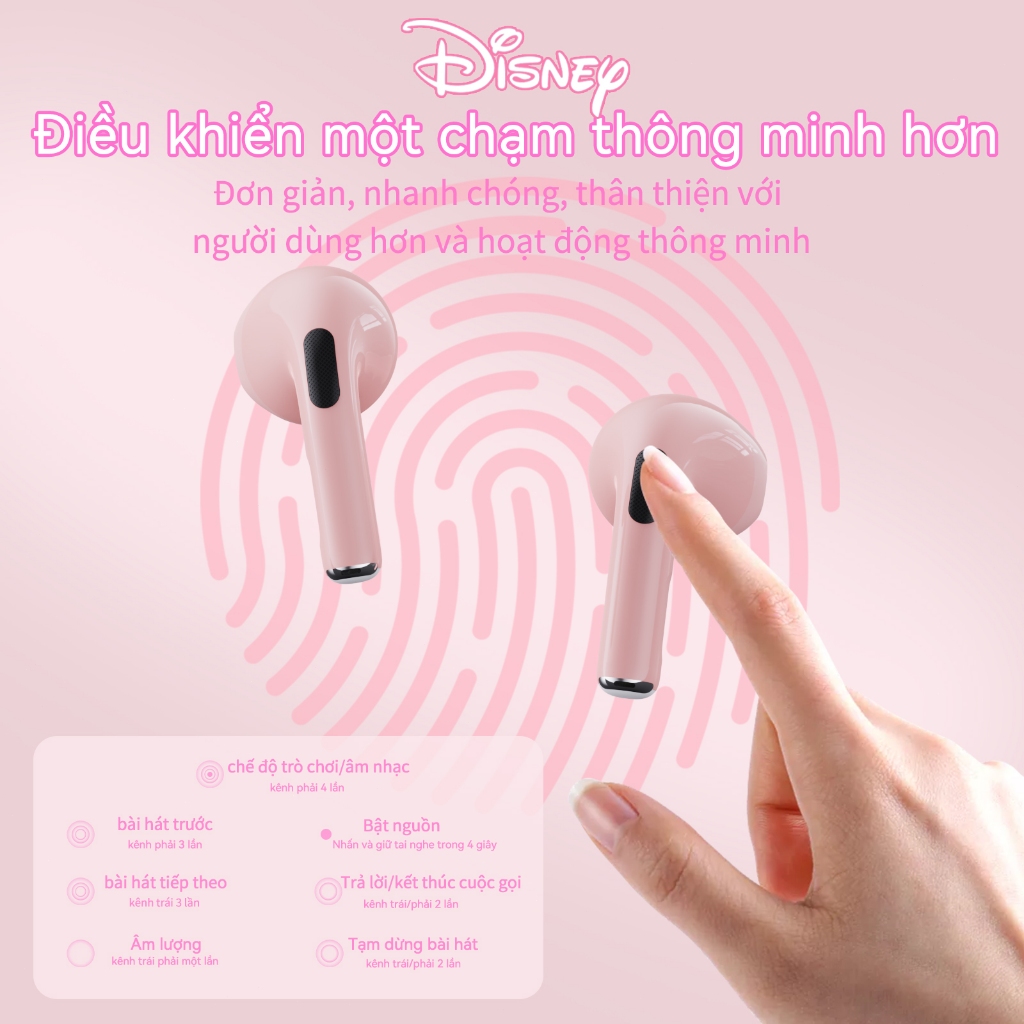Lenovo Tai nghe nhét tai không dây LENOVO Disney DN26 bluetooth 5.4 âm thanh hifi tích hợp mi cờ rô | BigBuy360 - bigbuy360.vn