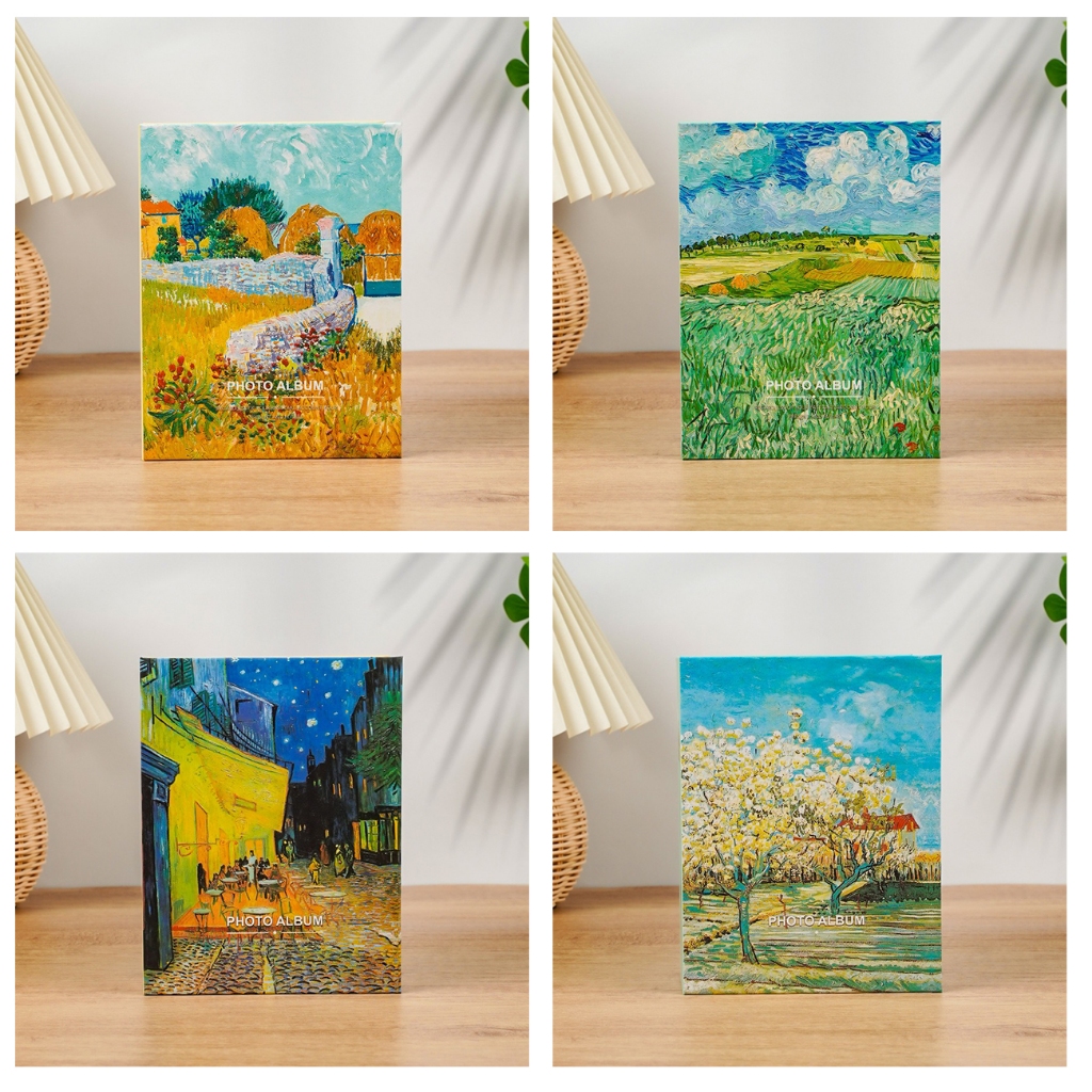 Album Ảnh 4R Album Ảnh Sách 100 Túi 4x6 Ảnh Album Sách Mục Vụ Tranh Sơn Dầu Họa Tiết