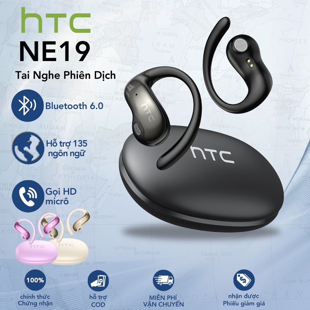 HTC NE19 Tai Nghe Phiên Dịch  bluetooth 6.0 Tai Nghe HiFi Al stereo Tai Nghe Không Dây Dịch Tai Nghe Không Dây | BigBuy360 - bigbuy360.vn