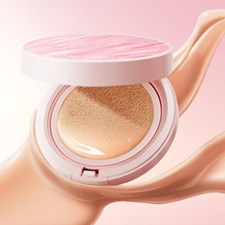 Honey Beauty Foundation Setting Powder 2 Trong 1 Facial BB Cream Air Cushion Kem Nền Đệm Không Khí Chống Thấm Nước Có Gương Du Lịch
