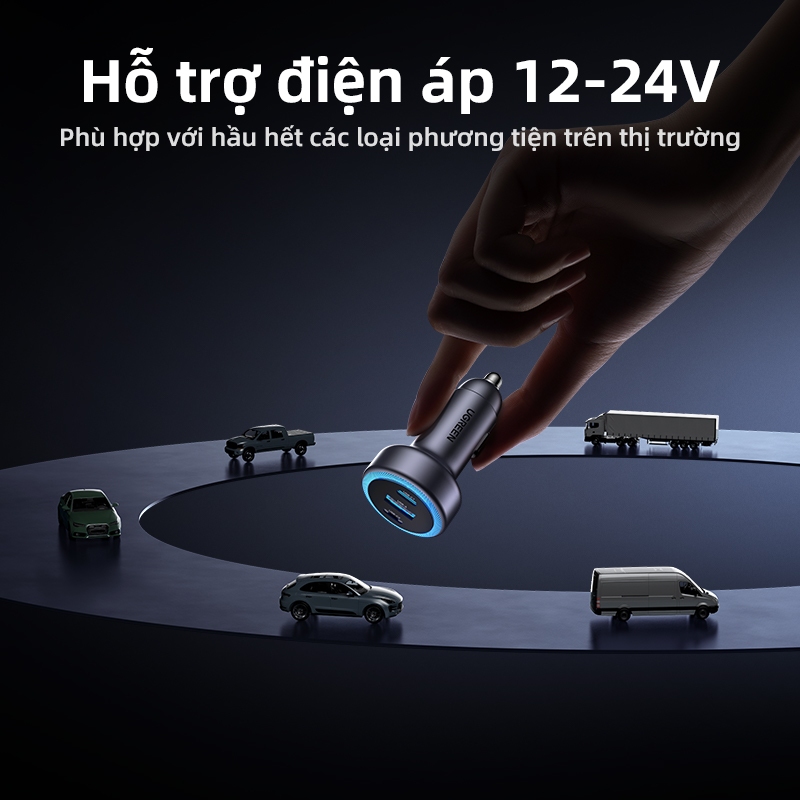 Sạc Xe Hơi UGREEN PD30W USB C Sạc Nhanh Cho iPhone 16 Pro Max 15 Sạc Nhanh Cho Điện Thoại Di Động USB C Sạc Xe Hơi | BigBuy360 - bigbuy360.vn