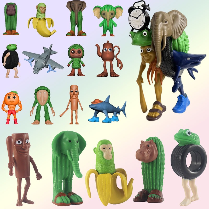 Bộ Đồ Chơi Brainrot Tung Tung Tung Saur Nhân Vật Hành Động Tralalero Tralalala Bombardino Crocodilo Trang Trí Mô Hình