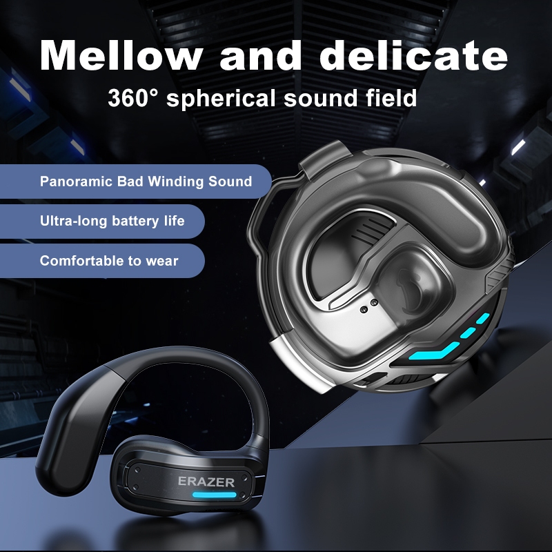 Tai nghe Bluetooth Lenovo ERAZER X8 Al Dịch thuật thông minh thời gian thực Tai nghe Bluetooth không dây 5.4 OWS Tai nghe thể thao dẫn điện xương Cảm ứng Tai nghe chất lượng âm thanh HiFi | BigBuy360 - bigbuy360.vn