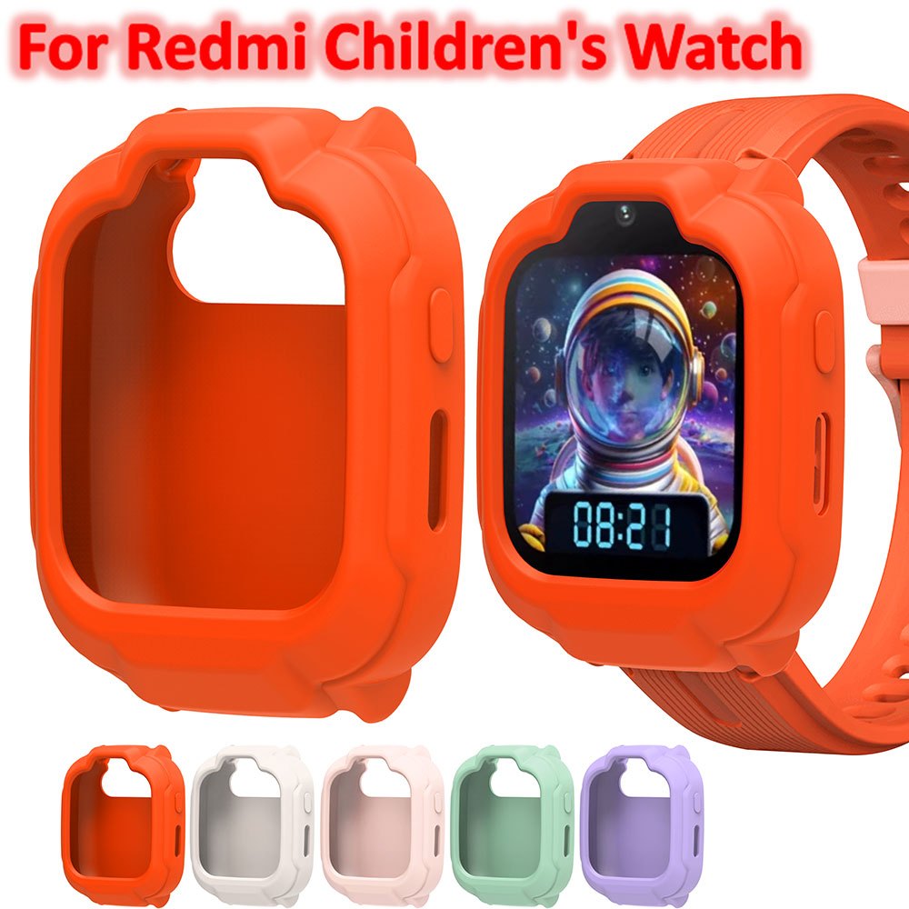 Chất Lượng Cao Silicon Mềm Bảo Vệ Dành Cho Redmi Đồng Hồ Trẻ Em Chống Trầy Xước Bảo Vệ Vỏ Khung Ốp L