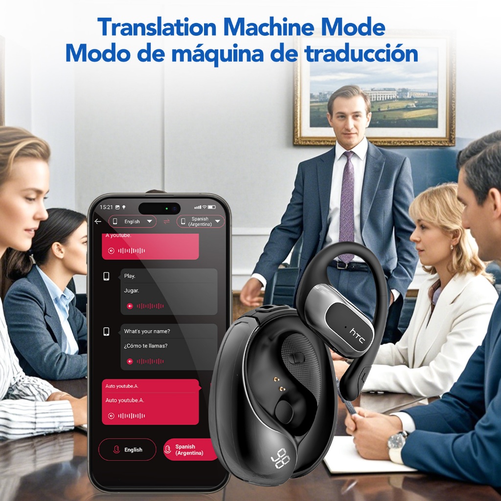 HTC NE21 AI tai nghe dịch thuật Tai nghe Bluetooth chống ồn ENC OWS tai nghe không dây dạng hở Tai nghe thể thao chống nước và chống mồ hôi | BigBuy360 - bigbuy360.vn