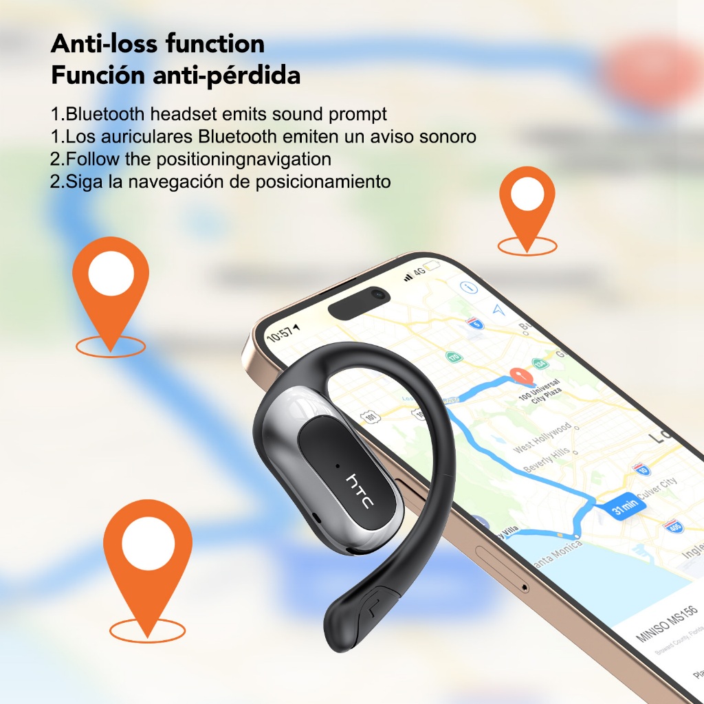 HTC NE21 AI tai nghe dịch thuật Tai nghe Bluetooth chống ồn ENC OWS tai nghe không dây dạng hở Tai nghe thể thao chống nước và chống mồ hôi | BigBuy360 - bigbuy360.vn