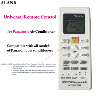 ALANK Remote Điều khiển điều hòa Panasonic máy lạnh mới đa năng Tương thích với tất cả các mẫu (Điều hòa chia áp dụng)