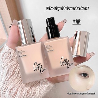Kem nền dưỡng ẩm GEGE BEAR 30ML - Kem che khuyết điểm tự nhiên Làm sáng da mặt lâu trôi Kem nền bóng chống thấm nước GX1313