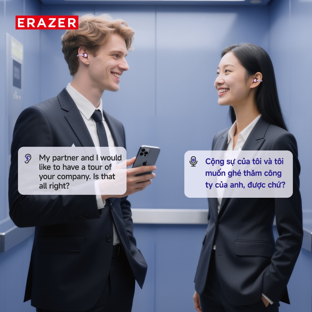 [Bảo hành 1 năm] Tai nghe Bluetooth Lenovo ERAZER XF36 AI Dịch thuật thời gian thực Cuộc gọi HD Chất lượng âm thanh HiFi Độ trễ thấp 135 ngôn ngữ Dịch tai nghe không dây Cuộc sống chống nước IPX5 | BigBuy360 - bigbuy360.vn