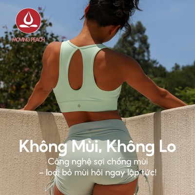 MOVING PEACH Áo ngực thể thao nữ Slim Fit Thoải mái Áo ngực tập Yoga hình giọt nước lưng rỗng thoáng khí Áo ngực có thể tháo rời Cốc tập thể dục Pilates Khiêu vũ mặc hàng ngày BBO
