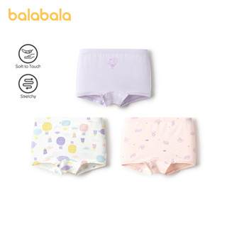 Quần Lót Bé Gái Balabala Quần Short Boxer Quần Short Trẻ Em Tập Đi Trẻ Em Thanh Niên Co Giãn Thoáng Khí Kháng Khuẩn Dễ Thương 3 Gói 