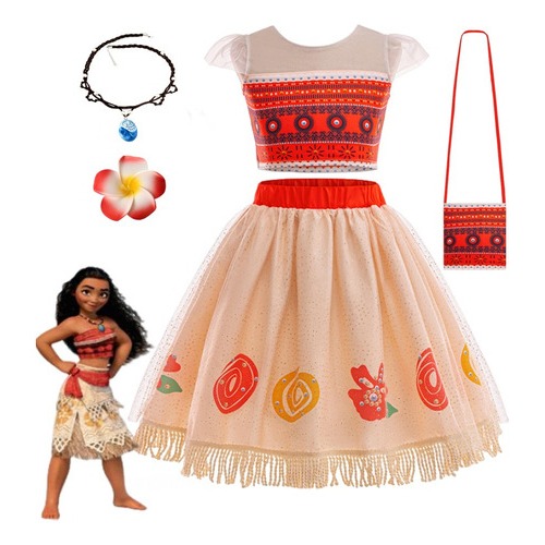 Bộ hai món trẻ em tay bay và váy cosplay Moana từ "Moana"