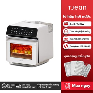 TJean Nồi Chiên Hơi Nước Không Dầu 10.5L  1550W lò nướng Nồi Hấp Điện đa năng 12 Tháng